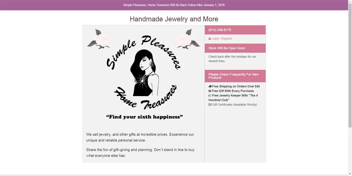 Jewelry Ecommerce Website